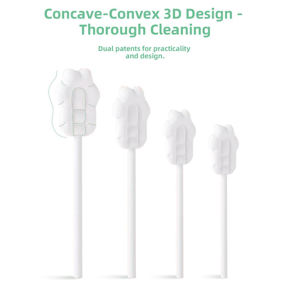 42Pcs Baby Tongue Cleaner Disposable Newborn Toothbrush Infant Oral Cleaning Brush Stick Soft Safe Hygienic
