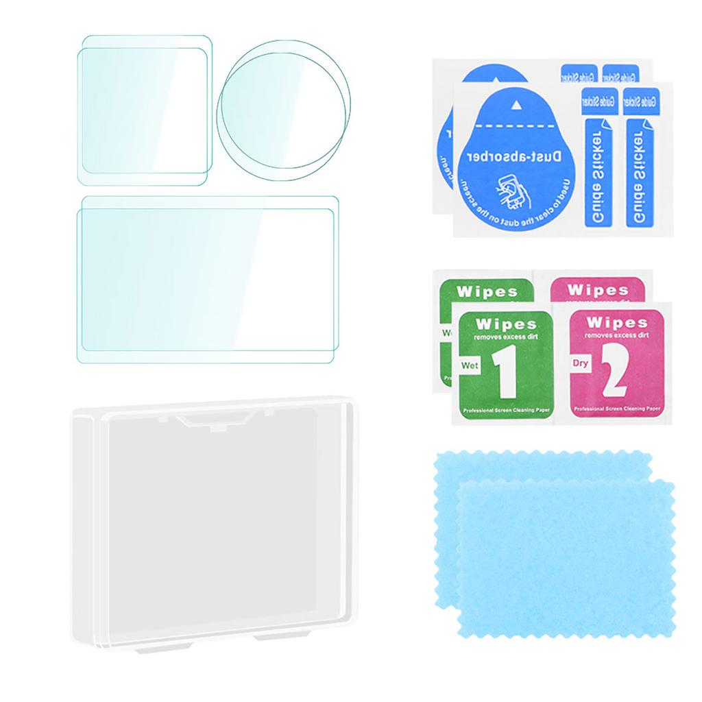 Przezroczysta folia ochronna na ekrany do aparatu Action 4 Szkło hartowane Ochraniacz obiektywu Pełne pokrycie Twardość 9H Folie 1 zestaw/2 zestawy