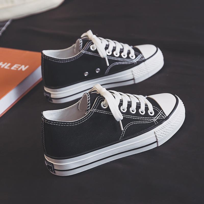 

Холщовые туфли на толстой подошве, женская обувь, новые весенне-осенние туфли со скрытой платформой, универсальные тканевые туфли в стиле улззанг 40