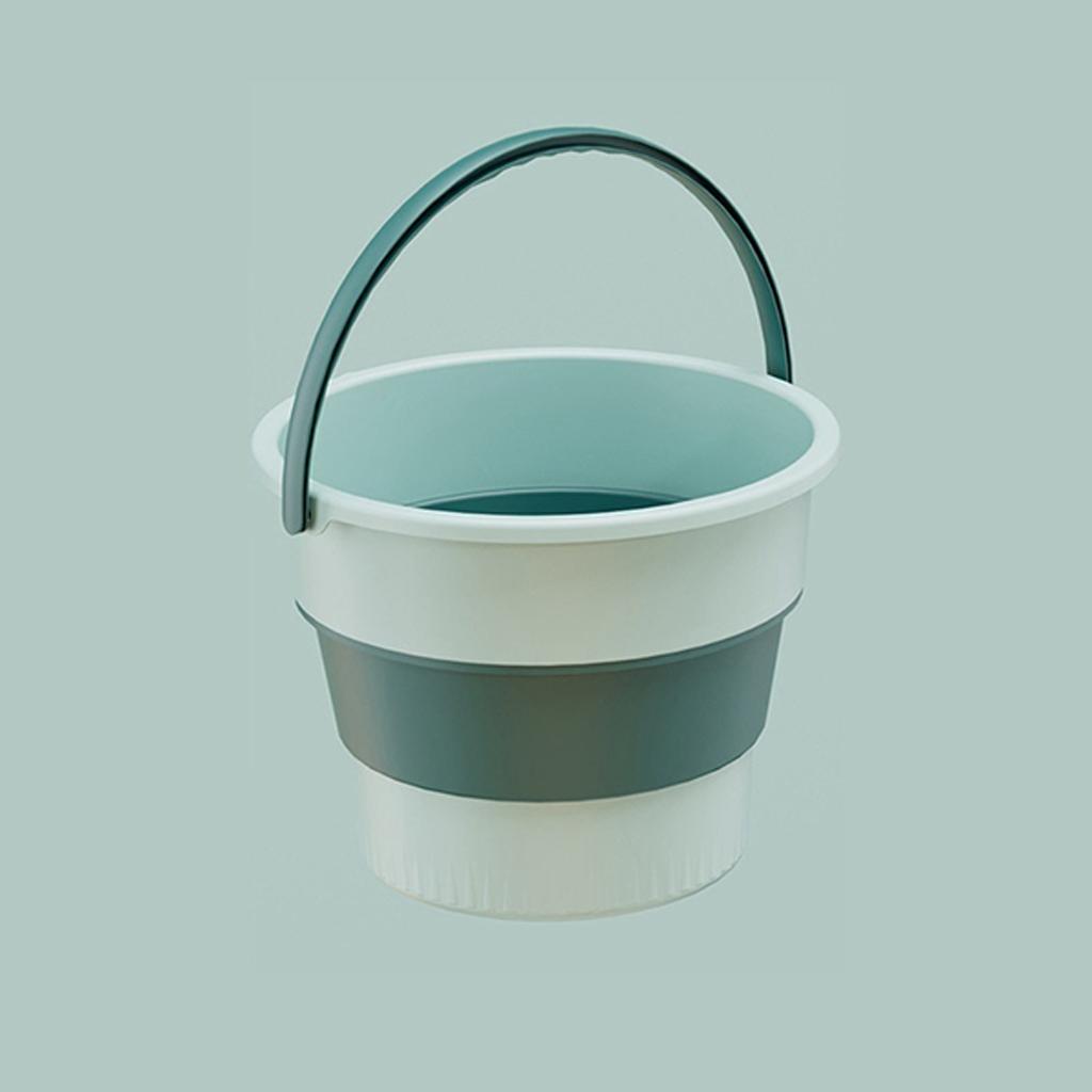 Silicone Bucket for Fishing Folding Bucket Car Wash Outdoor Fishing Supplies Square 17L Bathroom Kitchen Camp Bucket