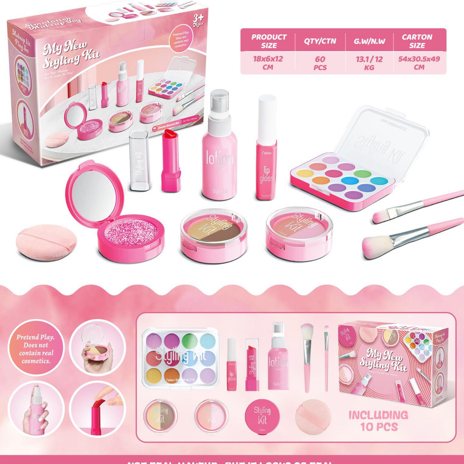 

Exclusive Children s Playhouse Makeup Set - Non-Smearable Simulation Toys for Girls