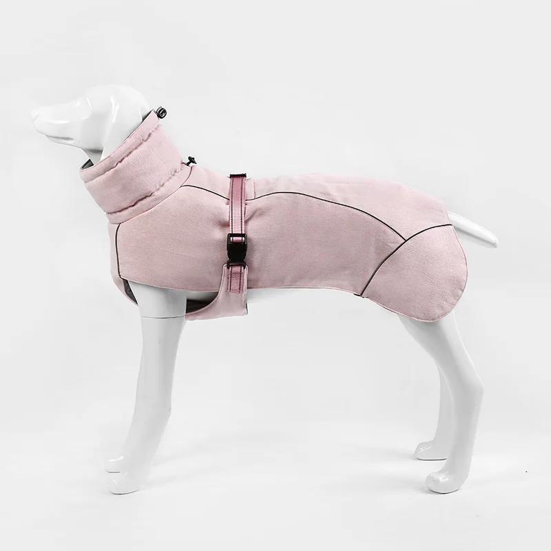 Fashionable Autumn and Winter Pet Clothing Warm Cotton Wrap Around the Belly Protective Reflective Cotton Clothing Dog Clothing