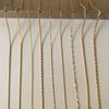 Stainless Steel Gold Plated Chain Necklaces | Dainty Figaro Link Twist Chain Chokers | Waterproof Hypoallergenic Jewelry for Wom