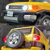 1/32 Scale Toyota FG Cruzer Game DICAST Multi-purpose Sports Car Model with Rear Trailer Model That Can Open The Door Group As A Gift for Young Boys