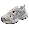 Women's Breathable Thick-soled Sports Shoes Unisex Lace-up Casual Sneakers Tennis Shoes Thick-soled Women's Shoe