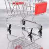 Hand Push Design Mini Shopping Cart Mini Compact Size Simulation Cart  Office Sundry Arrangement