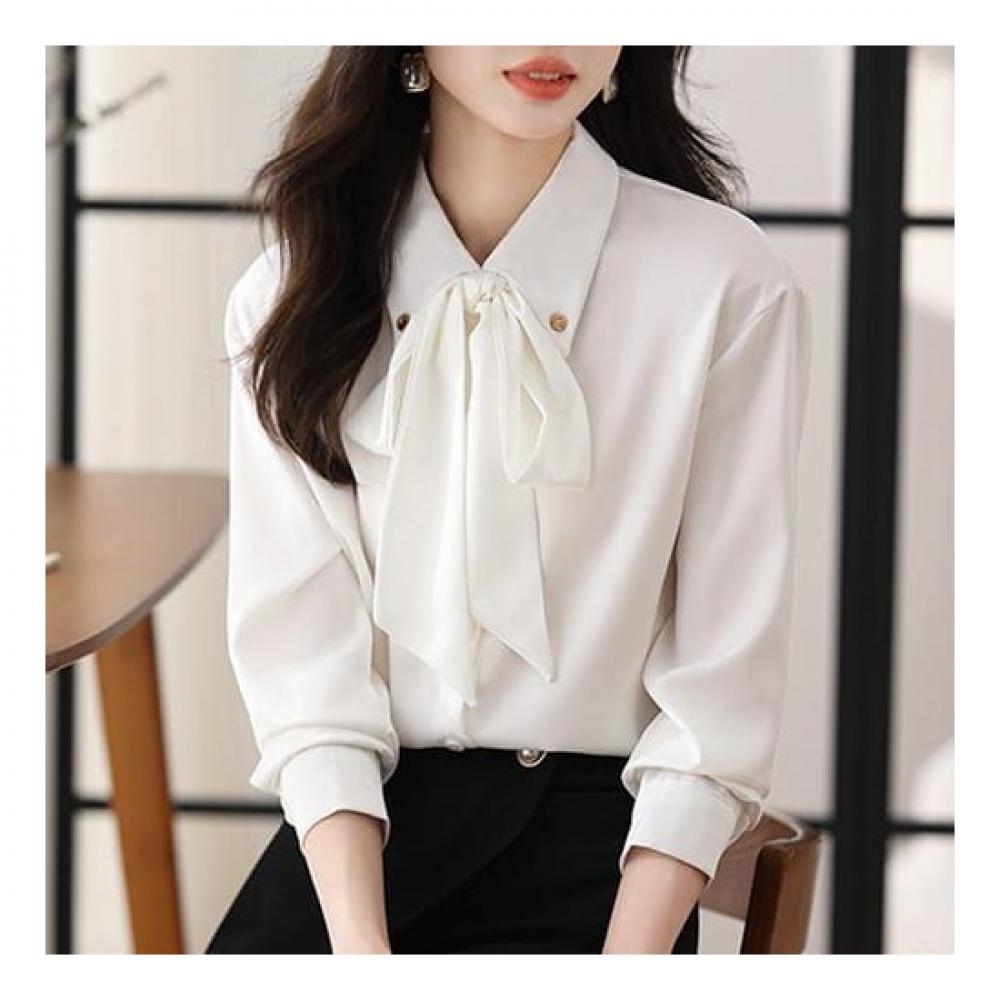 Navava Women Ribbon Collar Blouse Nb2018