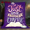 Gifts for Book Lovers 2D Flat Pattern Flannel Blanket High Quality All Seasons Warmth and Comfort Perfect for Christmas Gifts.