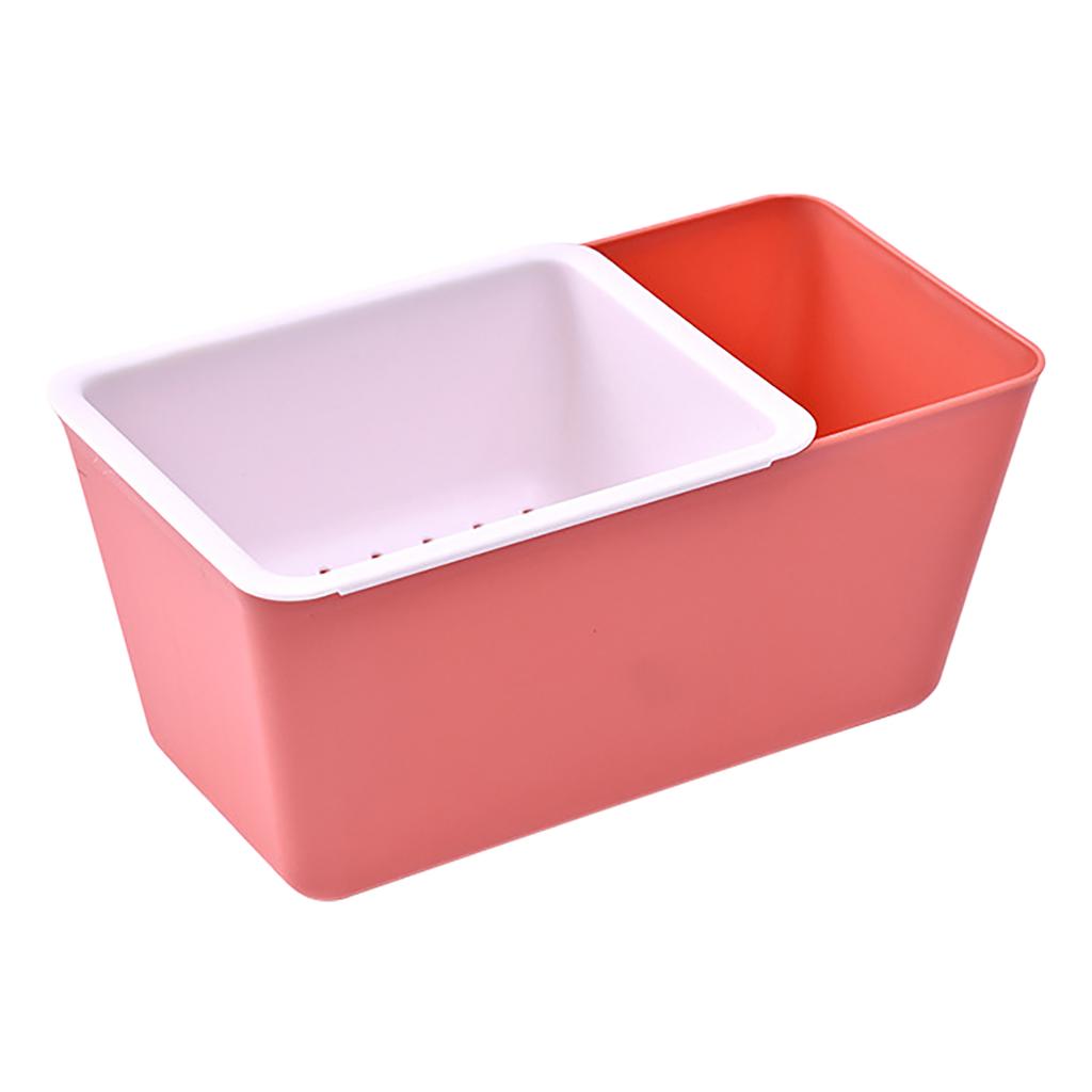 Snack Plastic Two Layer Multifunctional Food Drain Container for Fruits Nuts Candies