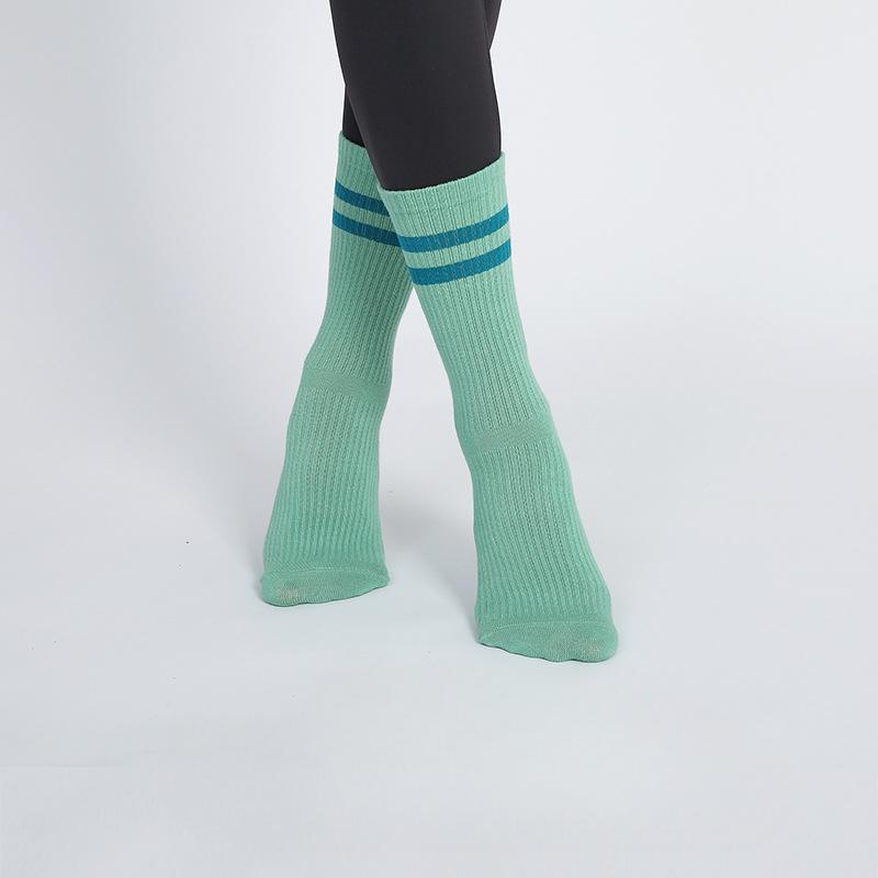 Women Fall Yoga Pilates Non-slip Professional Indoor Sports Rubber Pressure Tube Socks