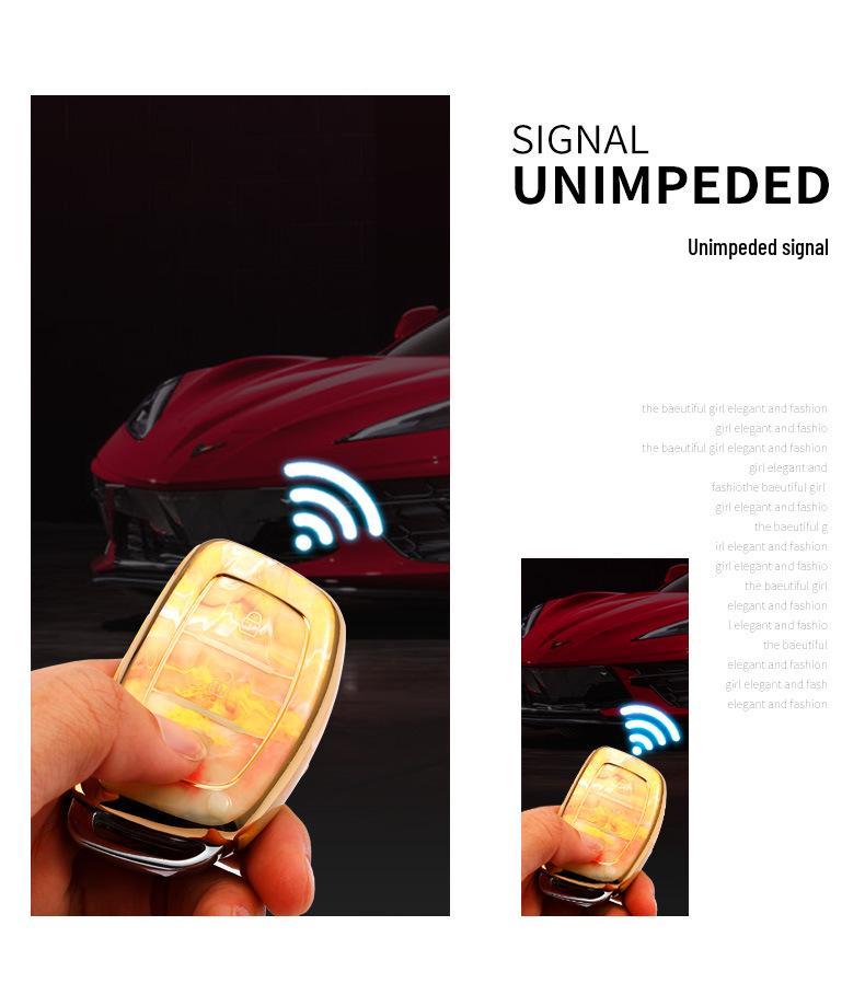 Moderne Autoschlüsselhülle für ix25, ix35, Sonata, Elantra, Mistra - Schützende Schale Tasche