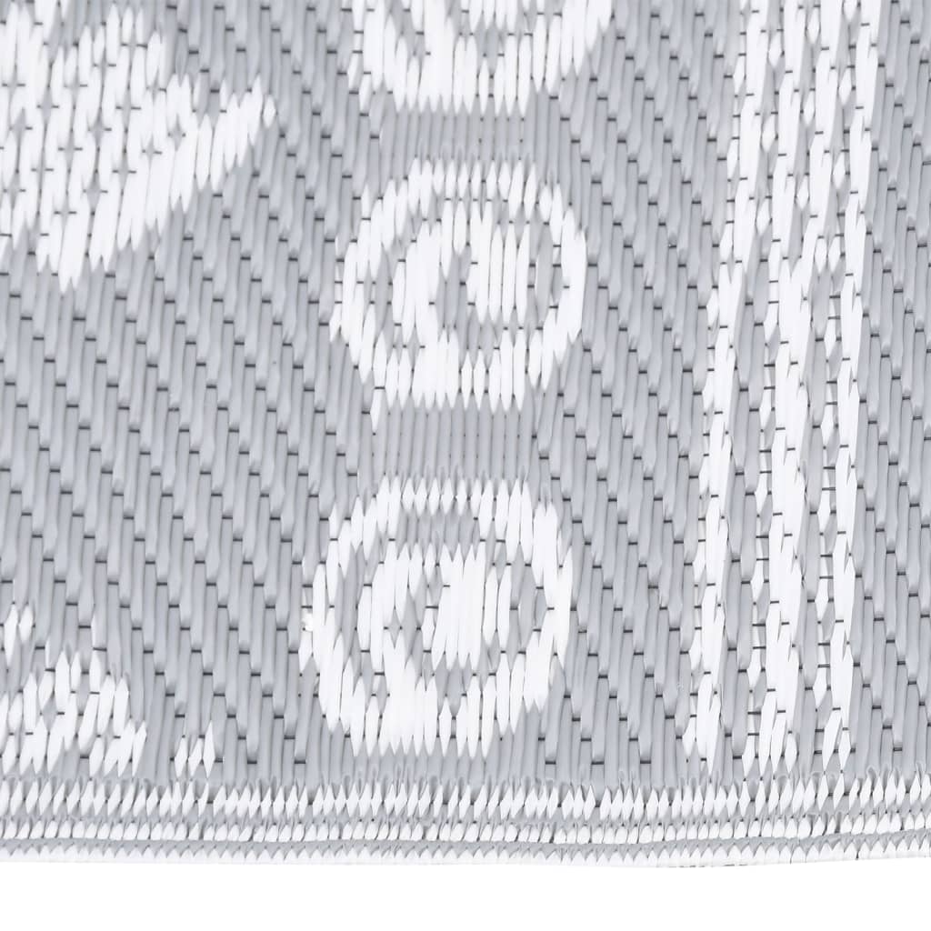 Outdoor Rug ARAKIL Grey 190 x 290 cm PP