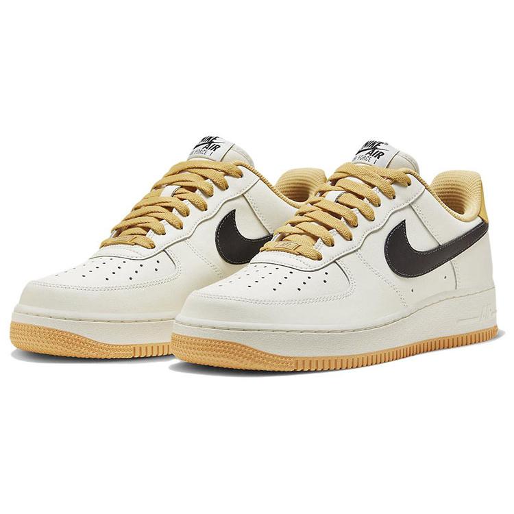New Nike Air Force 1 '07 LV8 'Sail Tan Black' FD9063-101