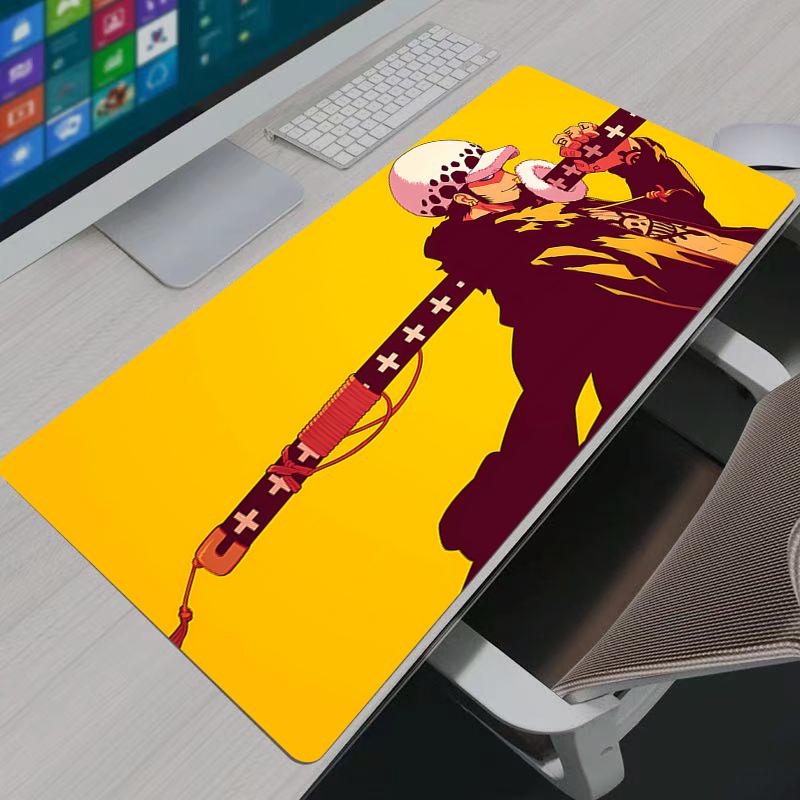 Large Mouse Pad Gamer Computer Desk Mat Modern Table Keyboard Laptop Carpet XXL One Piece Trafalgar Law Gaming Mousepad