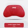 Car Suede Headrest Auto Logo Seat Neck Pillow Waist Cushioning For Jeep Grand Cherokee Wrangler JK Gladiator Compass Renegade AMO1
