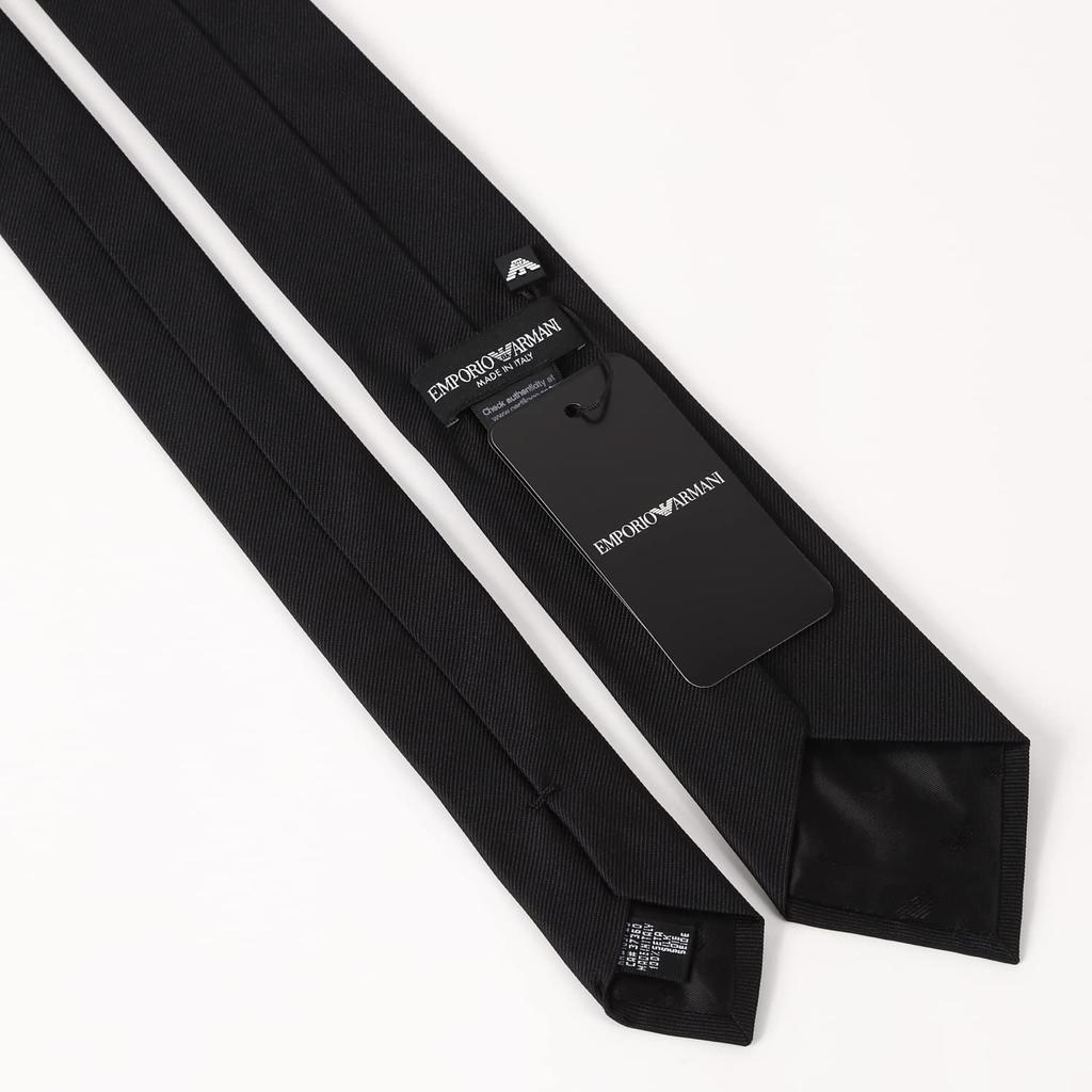 EMPORIO ARMANI Tie AR002 Woven Diagonal Stripes (AR002-09 Black 8P49900020) [Used]