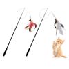 1.8m Extra Long Telescopic Cat Teaser Stick High Elasticity Relieve Boredom Cat Playing Interactive Toys Flexibility