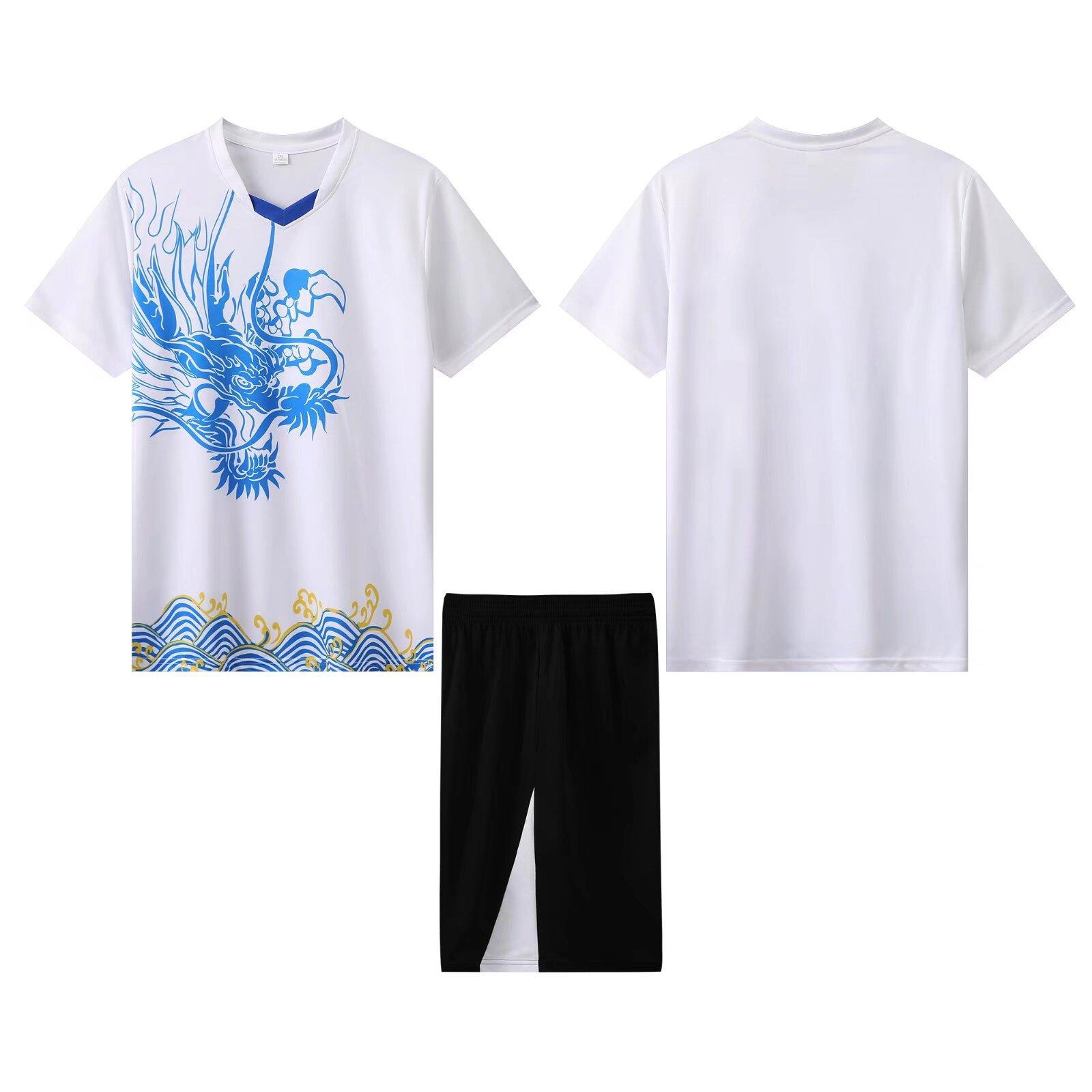 New Dragon Boat Clothing Dragon Boat Race Sportswear Quick-Drying Performance Clothing Dragon Pattern Clothing Men s Printing LOGO S
