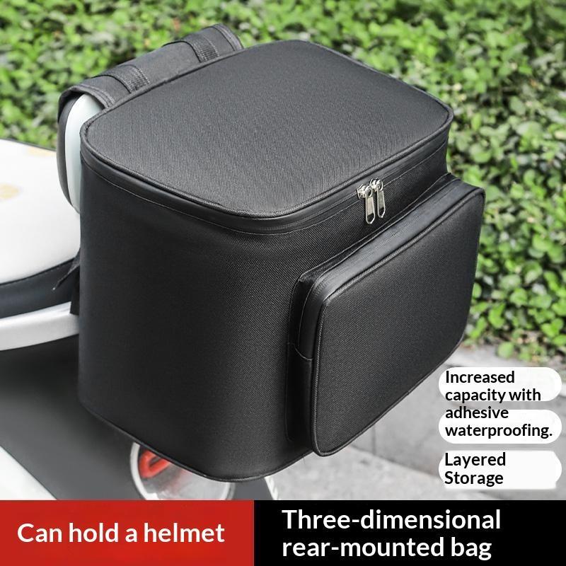 Waterproof Electric Bike Rear Storage Bag Large Capacity Perfect For Helmet Commuting Cycling Trips