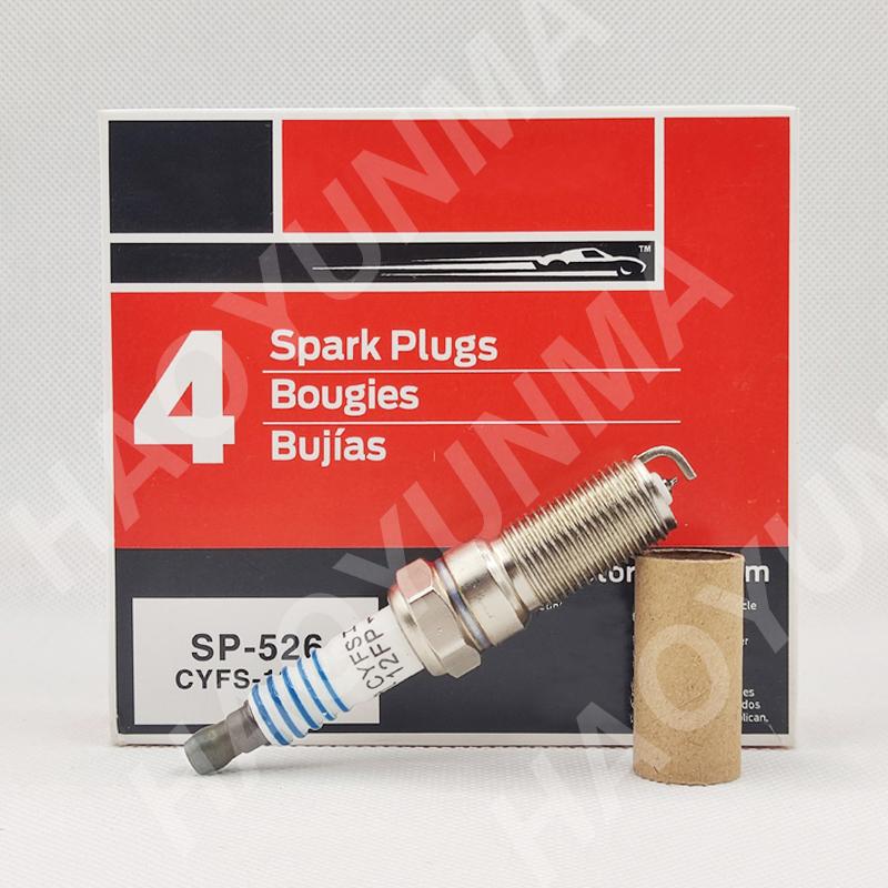 4PCS SP-526 CYFS-12-FP Platinum Spark Plug Candles For Ford Motorcraft SP526 CYFS12FP SP 526 Car Accessories
