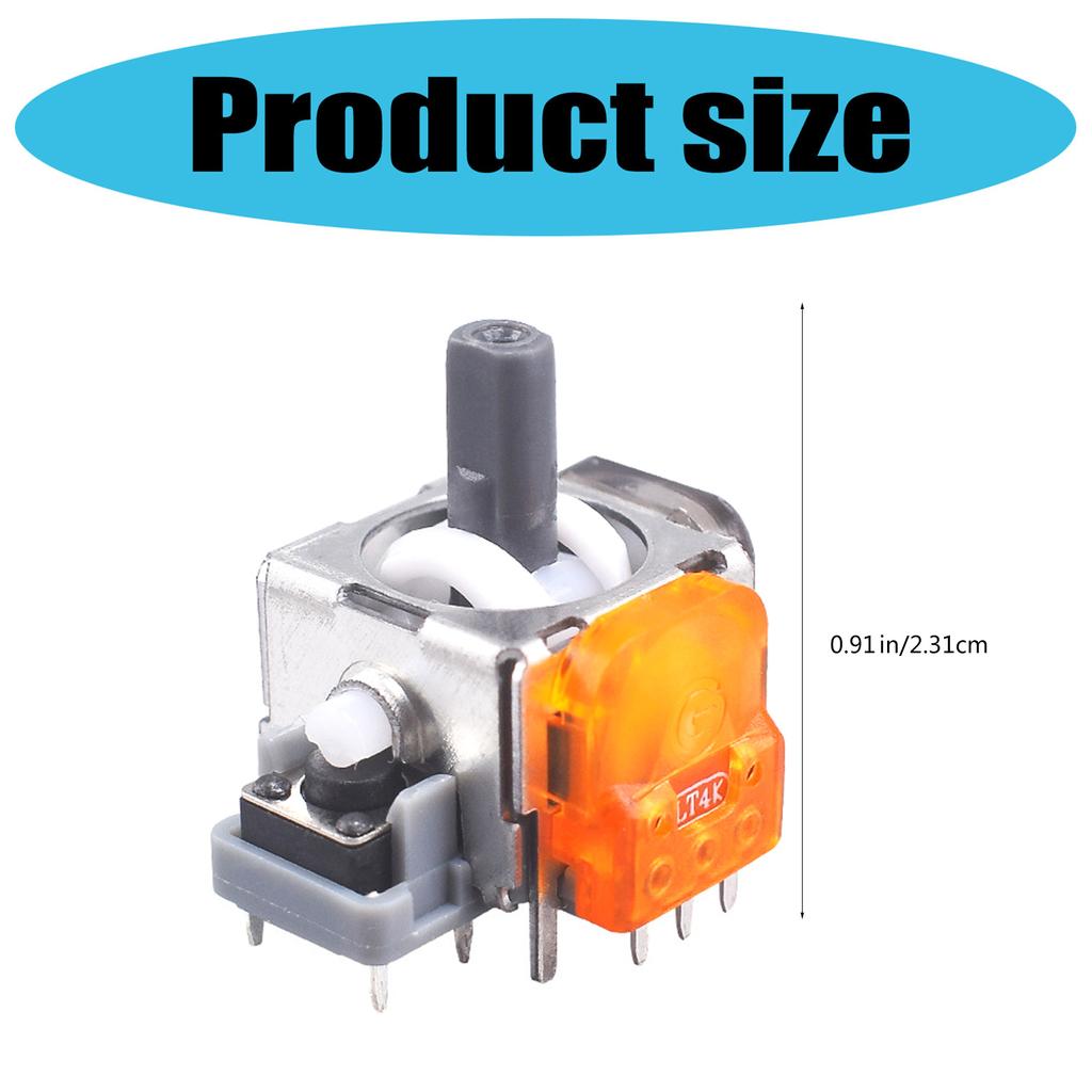 2Pcs TMR Hall Effect Joystick 3D Analog Stick Sensor Module Repair Part for PS4/PS5/Switch Pro/Xbox One Controller