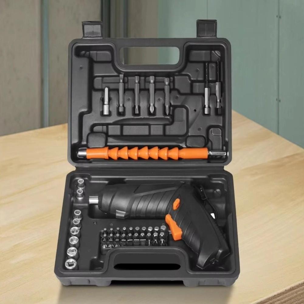 

Rechargeable Wireless Screwdriver USB Charging Cordless Screwdriver Screwdriver Bit чорний