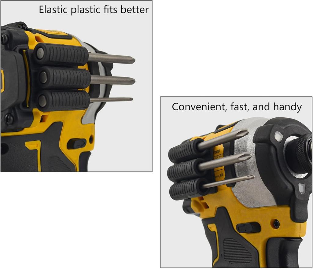 Bit Gripper Drill Bit Sleeve Organizer Holster High Strength Adhesive Bits Holders Mount Attachment Drill Bit Quick Change Tool