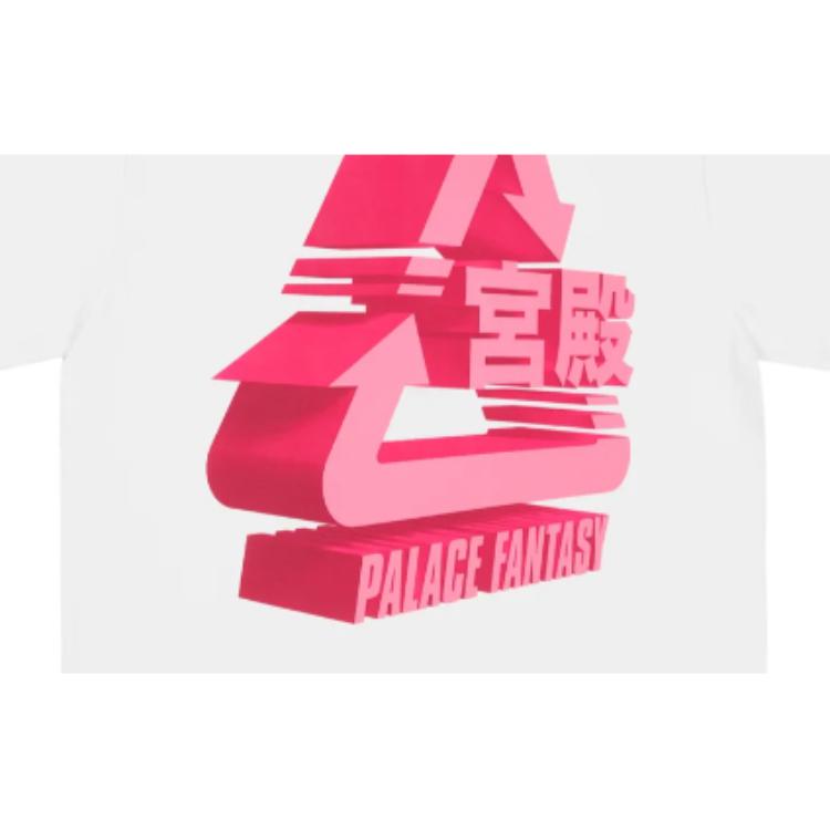 Palace X Sci-Fi Fantasy Kollaboration Ss25 Drop4 Sci-Fi Fantasy Tri-Shirt 3D Logo Druck Bequemes Kurzarm-T-Shirt Unisex T-Shirt P28SFTS004