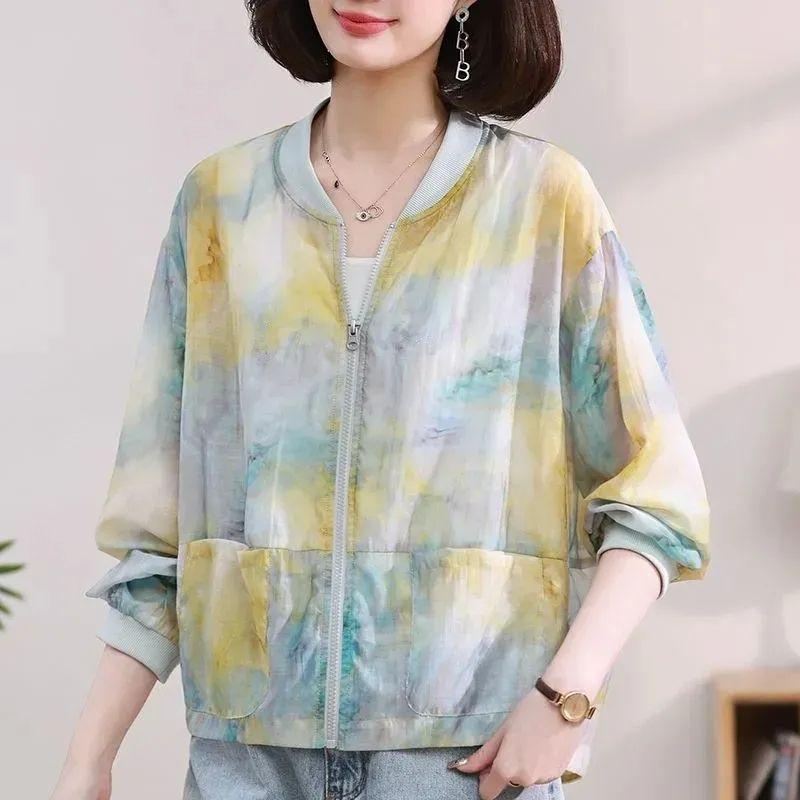

2025 Women s Lightweight Sun Protection Cardigan – Breathable, Fashionable, Age-Reducing Summer Jacket L
