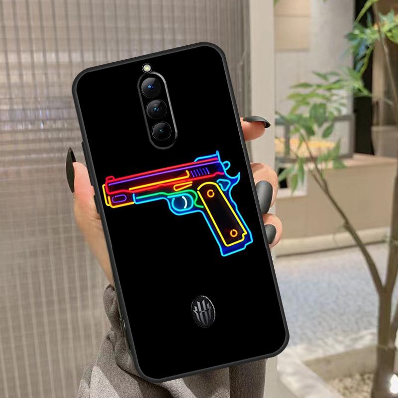 Neon Light Phone Case For Nubia Red Magic 6S 7S 8S Pro 5G 5S 6R Red Magic 6 7 8 Pro Plus Cover Coque
