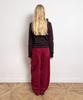 Daiaegeuneol Adjustable Cord Trousers (Red)