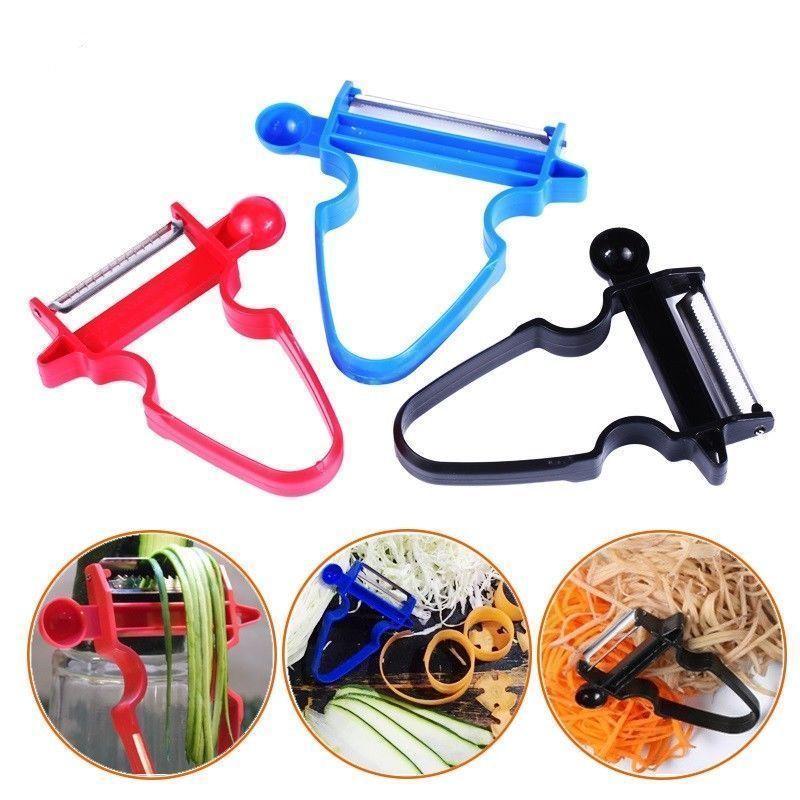 Versatile Magic 3pcs Peeler Set Trio Peeler Slicer Multifunctional Vegetable Kitchen Tools