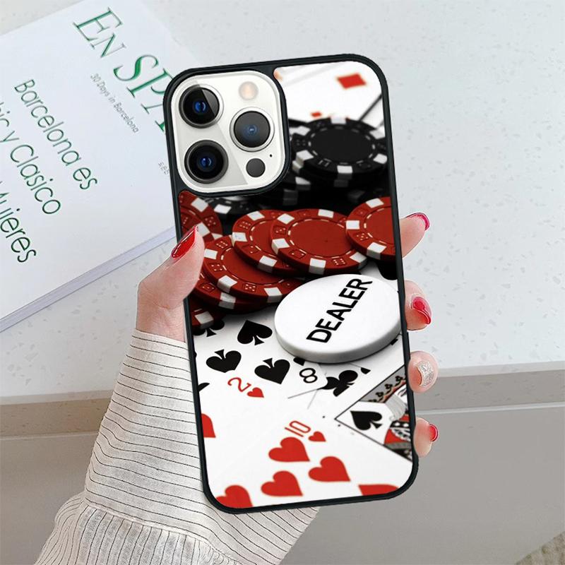 Poker Casino Art Pattern Phone Case Cover For iPhone 17 Air 15 16 16e 14 13 Pro Max Coque 12 11 Pro Max For Apple PLUS Fundas