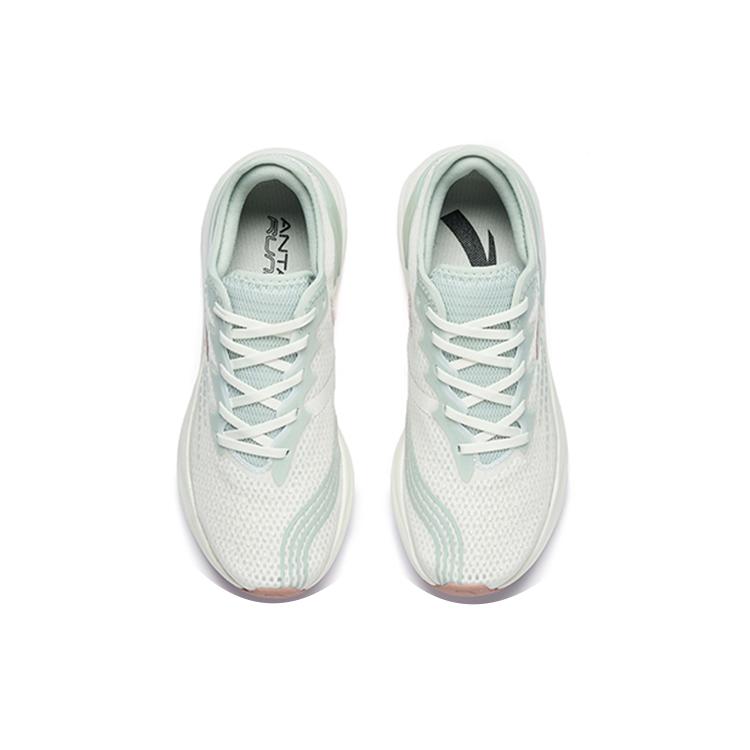 Anta Tron 2.0 Breathable Low top Running Shoes Women's White Gray Green 122225586S-4