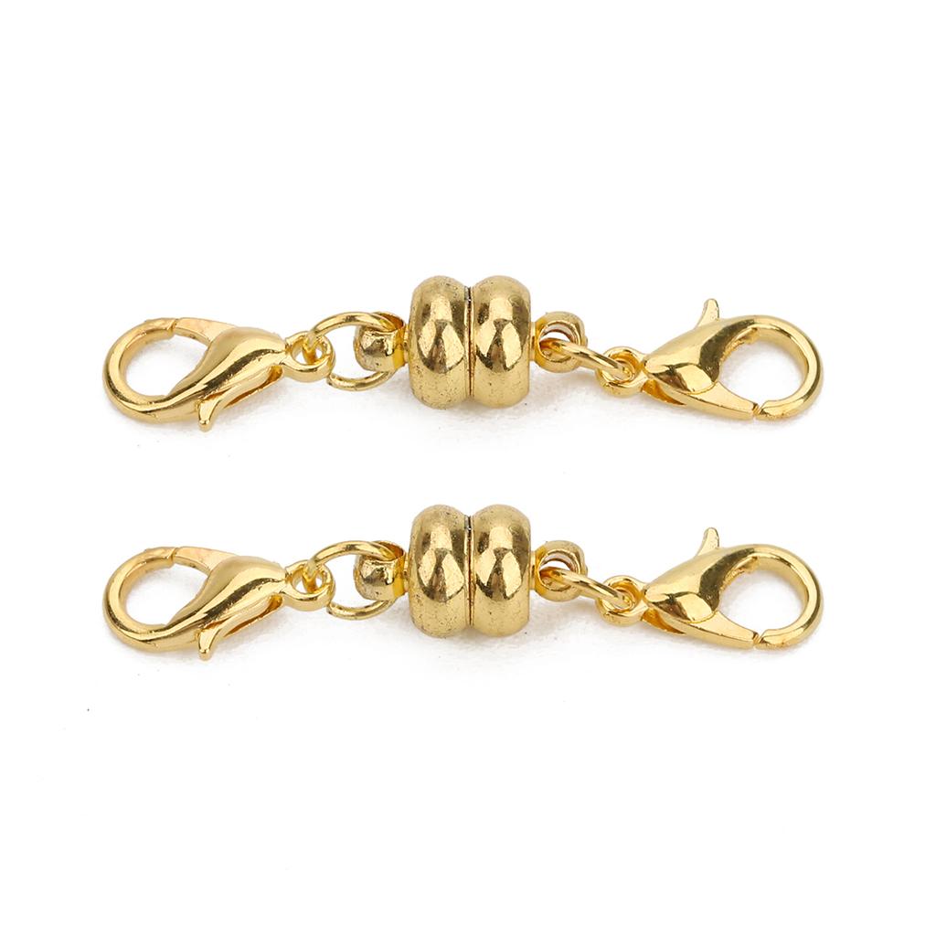 10pcs Copper Magnetic Clasps With Lobster Clasps Connectors For Jewelry Making DIY Necklaces Bracelets Clasp Hooks Accessories