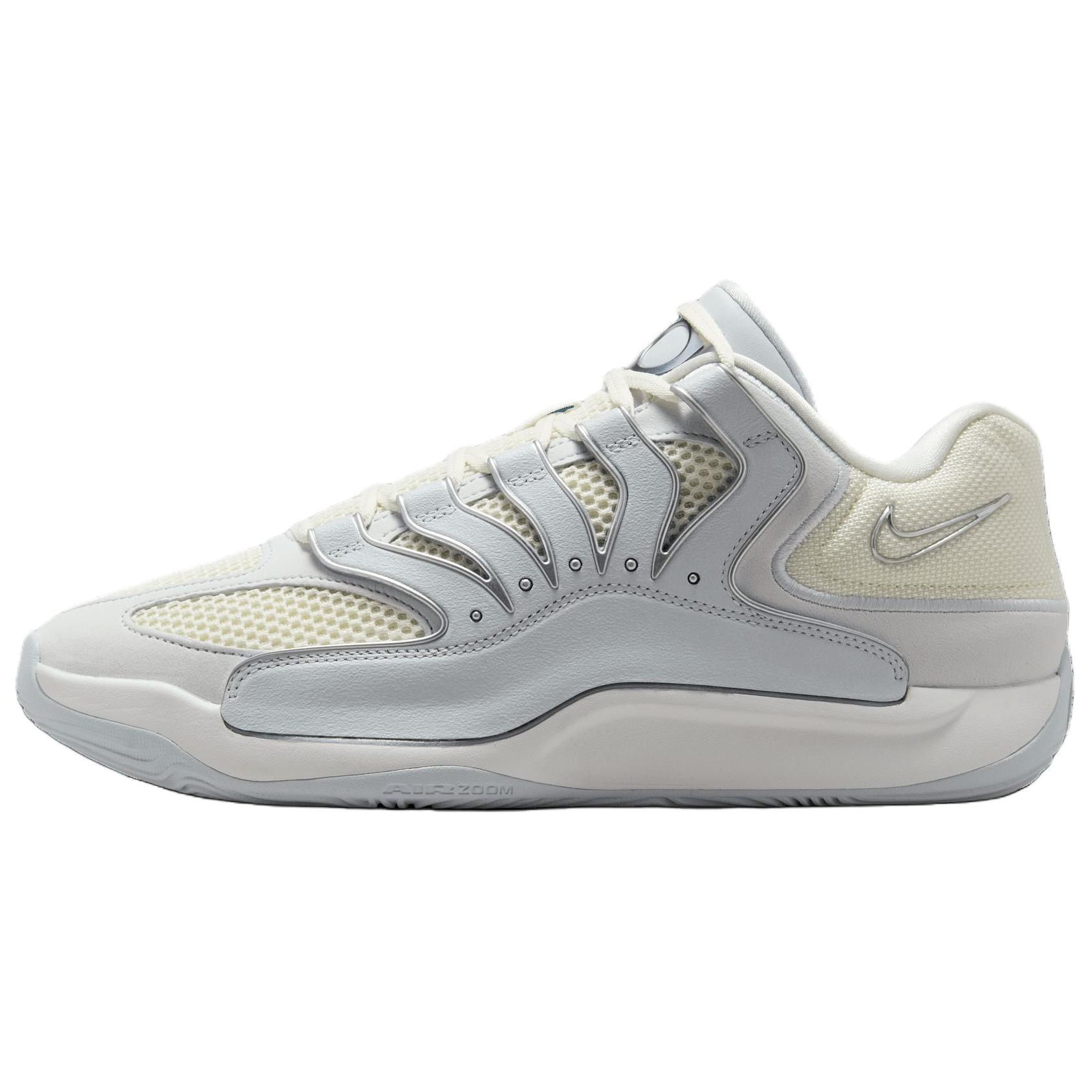 

Новые мужские баскетбольные кроссовки Nike KD 18 с низким верхом, противоскользящие, износостойкие, серо-белые HV1991-001 44.5