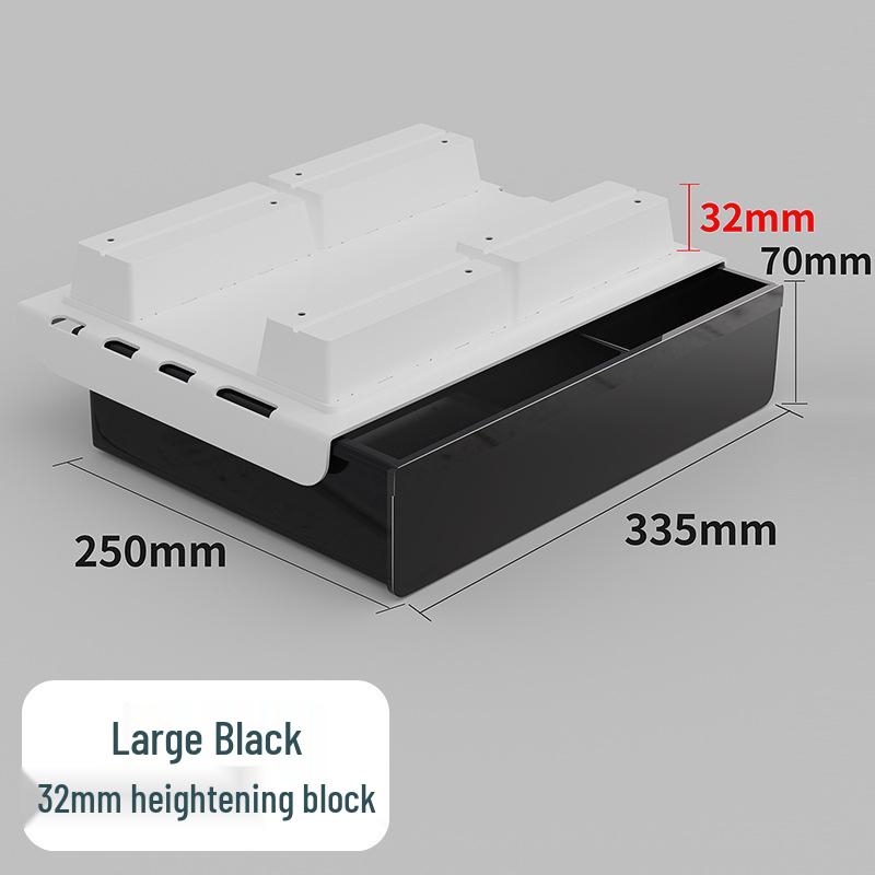 Invisible Under-Desk Storage Drawer for Office Workstation