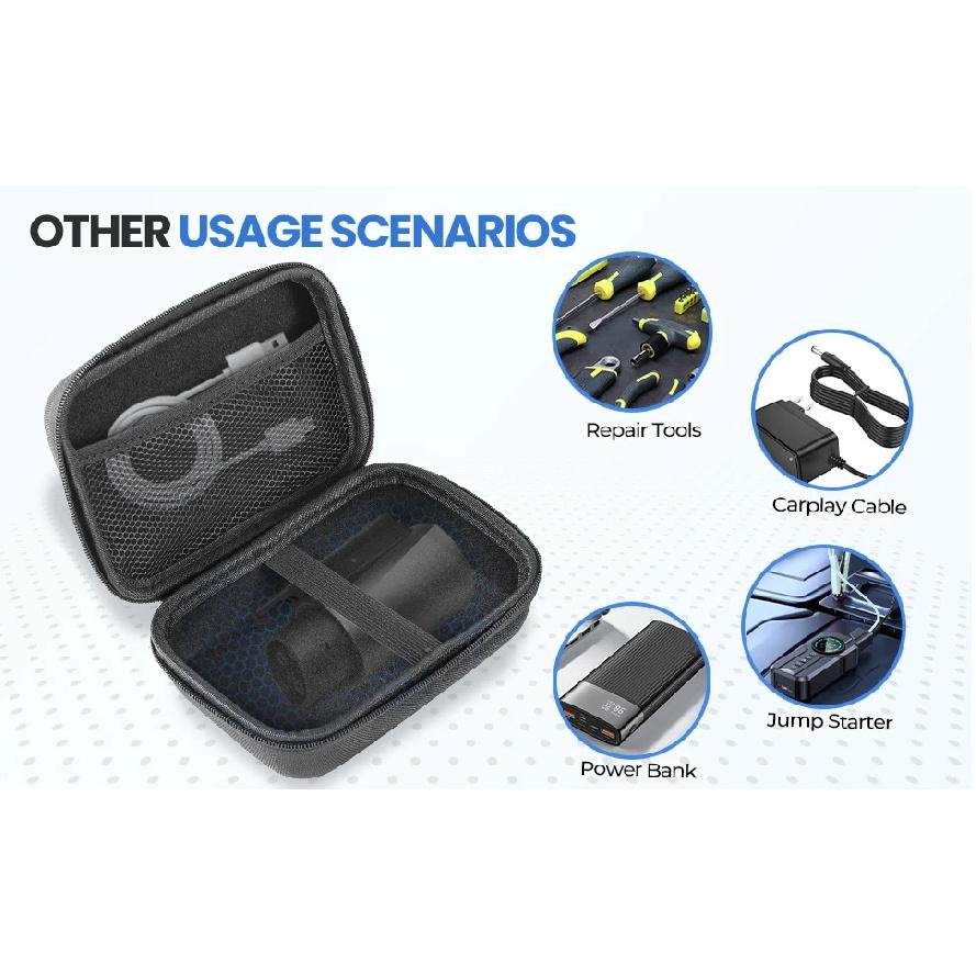 Adapter Case for Tesla CCS1 J1772 to NACS EVA Charger Protective Organizer Portable Travel Bag Electric Car Charging Accessories