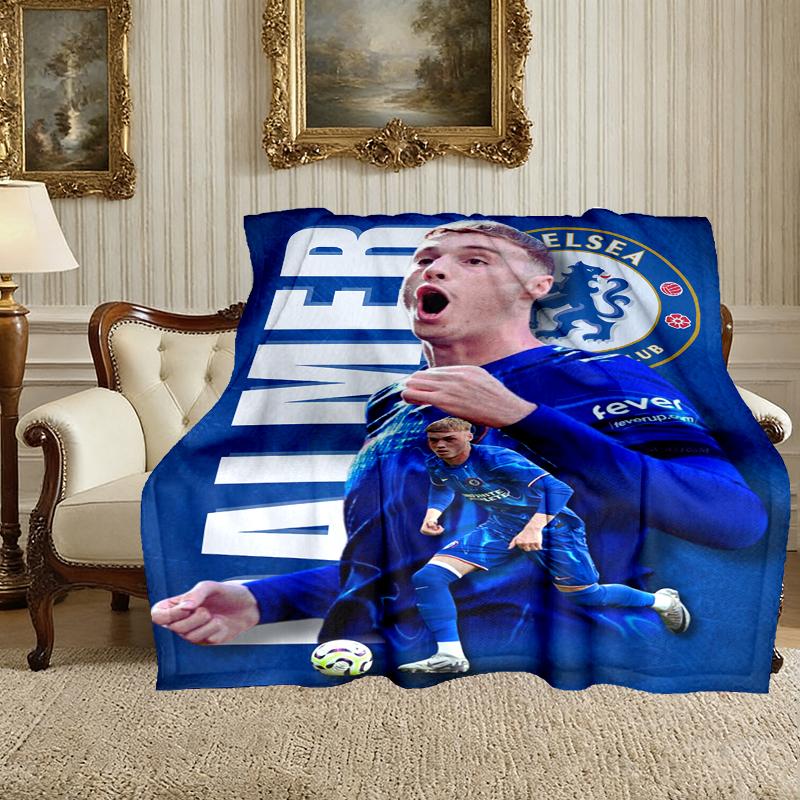 1 stuks Chelsea FC Deken, Home Bedrukt Plaid - Zachte Deken Cadeau voor Familie, Wasbare Bank Bed Deken