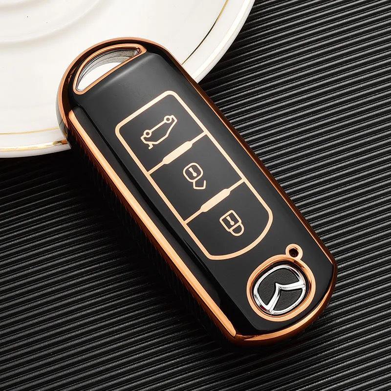 Mazda Key Case - Fits Mazda 3 Axela, CX5, Atenza, CX4, CX-8 - Full Car Key Protection for Women