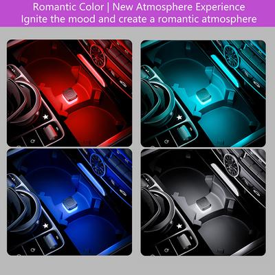 Lumière d'ambiance universelle USB pour intérieur de voiture, mini lampe de signalisation à LED pour camions, véhicules, décorations, PC, Plug and Play