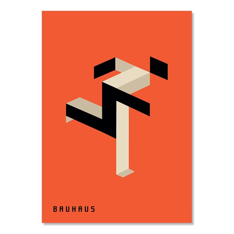 

Абстрактные минималистичные геометрические холсты постер Баухаус красные, желтые, бежевые картины, настенные художественные принты, картина для гостиной, домашний декор 50x70cm No Framed