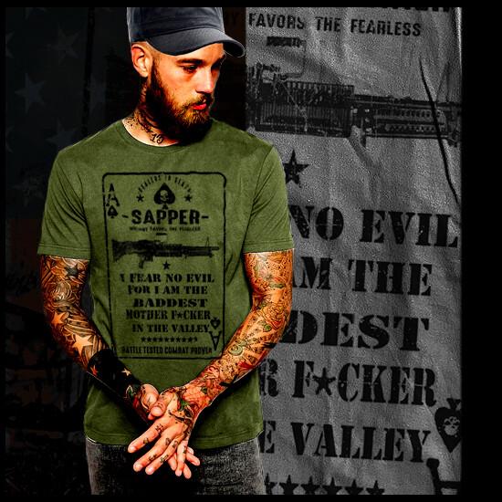Combat Engineer  Sapper Iraq Afghanistan War Demolitions War Veteran Tee Unisex T-Shirt L