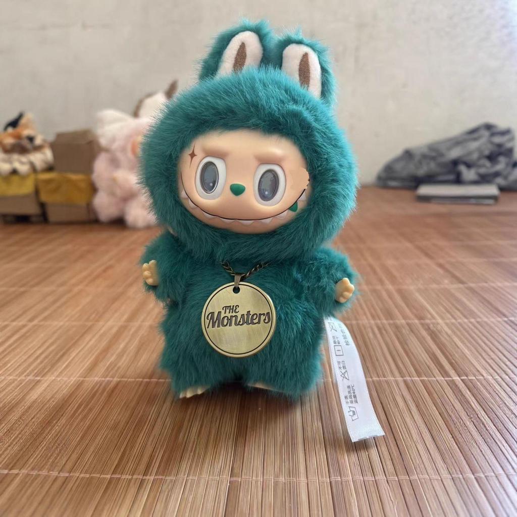Labubu Green VL Plush Vinyl Doll Pendant