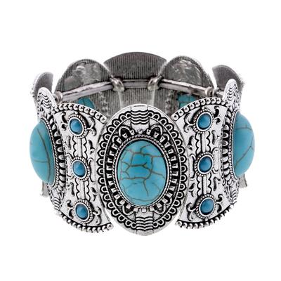 LOVBEAFAS New Fashion Boho Elastic Bracelets & Bangles For Women Ethnic Vintage Stretch Bohemian Femme Bracelets Party Zircon