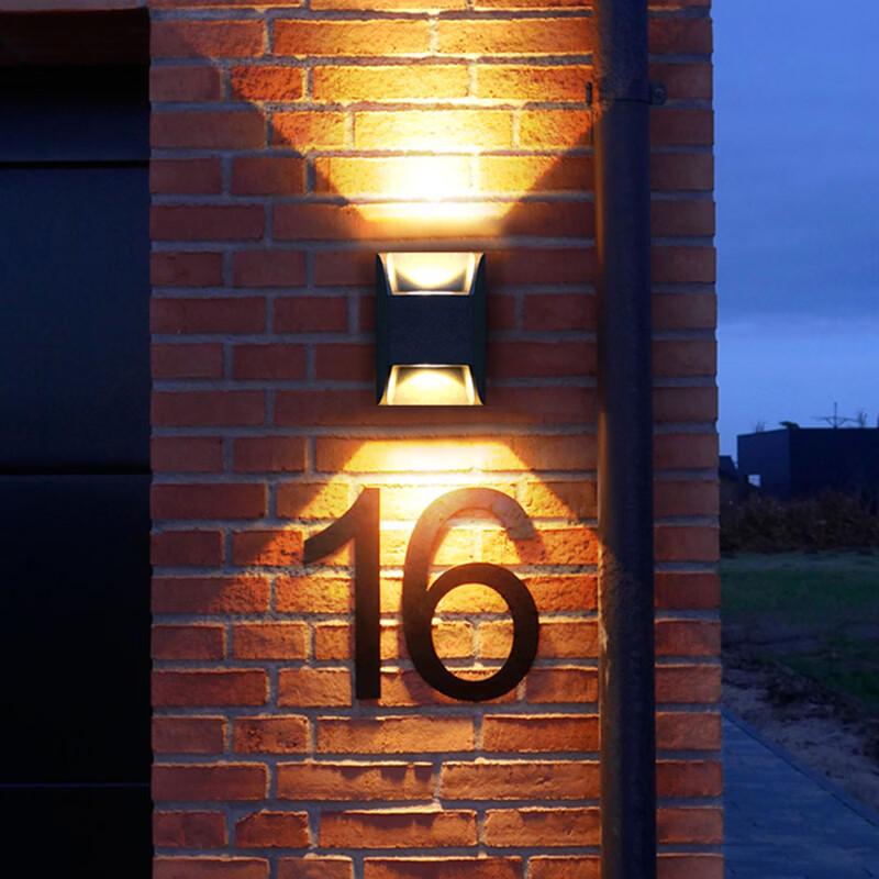Outdoor Double-Head Up/Down Wall Lamp