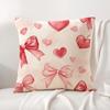 Valentines Day Cushion Cover Natural Linen Organic Fabric DoubleSided Printing Sofa Home Decor Gift Pillow Cover