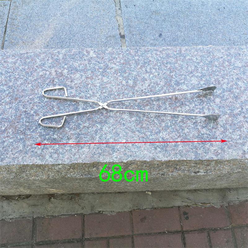 Stainless Steel Extended Trash & Food Tongs - Durable, Hygienic Pick-Up Tool