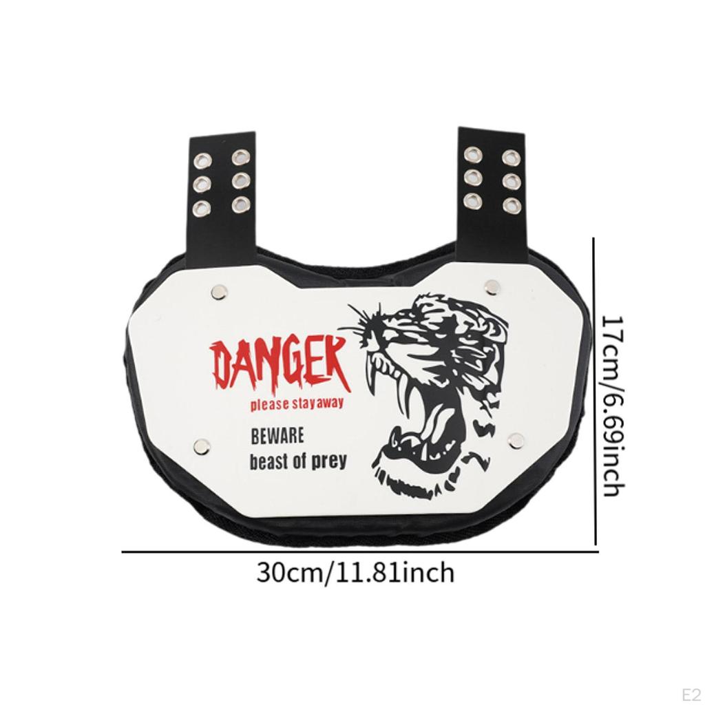 Ochranný fotbalový chránič zad Zadní chránič Nárazuvzdorný s polstrováním Rugby Vybavení Podložky pro