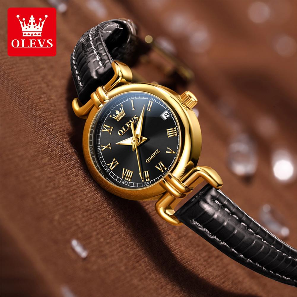 OLEVS brand watch retro belt small gold watch waterproof quartz watch women's watch 5645